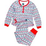 Tommy Hilfiger 2-Piece Holiday Pajamas Set Fair Isle Waffle Knit Size L NWT Photo 11