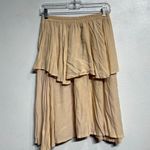 Faithfull the Brand  Peach Tiered Ruffle Midi Skirt Sz S Photo 0