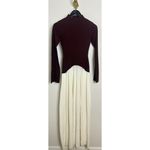 Solid & Striped  The Soglio Long Sleeve Maxi Swetter Dress in Raisin Brown Small Photo 2