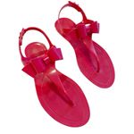 VALENTINO GARAVANI Red Bow Jelly‎ Sandals Size 38 Photo 1