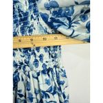 Abercrombie & Fitch  Smocked Midi Dress Small Blue Floral Square Neck Cottage Photo 8