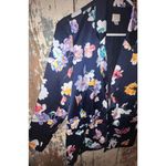 A New Day  floral blazer, womens size Small, navy Photo 2