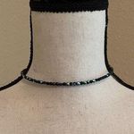 Women’s Dainty Bead Costume Necklace Beaded Blue Glass Choker Photo 1