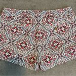 J.Crew  Shorts Red Paisley City Fit spring‎ summer boho Photo 2