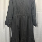 J.Crew Dress Womens Small Black V Photo 0