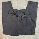 ALLSAINTS  Ralita Paperbag High-Rise Cropped Jeans – Black – Size 2 Photo 4