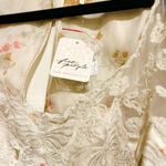 Free People  NWT VIRAL TIK TOK Bridgerton SILK ditsy print v-neck maxi dress  XS Photo 8