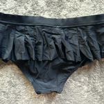 No Boundaries Unique Vintage Black Smocked Ruffle Swim Bottom Photo 1