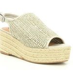 Steven Steve Madden Courage Jute Espadrille Wedges Taupe Size 10 Tan Photo 0