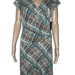Jones Wear  patterned faux wrap dress Photo 0