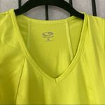 Champion  Athletic Workout V-Neck Sleeveless Tank Top Fluorescent Yellow Small Photo 3