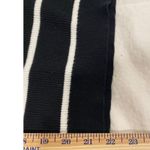 Chaser Ruffle Striped Ribbed Off the Shoulder Sweater Black/White Size Medium Photo 7