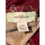 Nurture Cardigan Shawl Kimono Paisley Fringe Hem Red Size XL Photo 2