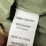 Princess Polly Green Ribbed Off-Shoulder Crop Top XS/S Boho Coastal Preppy Photo 7