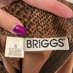 Briggs New York Vintage 90s Snakeskin Print Mini Skirt Photo 4