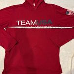 USA Olympic Hoodie Red Size M Photo 2