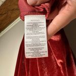 Taylor Stretch Velvet Maxi Dress Size 6 Paprika Slip Dress Draped Neck New Red Photo 10