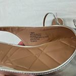 BCBGeneration  Kristin Flat Coquette Preppy Silver Slingback Bow Ballerinas 7.5 Photo 4