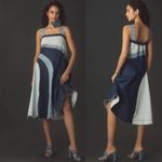 Anthropologie NEW  Pilcro Seamed Smocked Midi Dress Small Photo 3