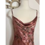 Bonnie Strauss Vintage Floral Velvet Burnout Maci Slip Dress S/M Pink Photo 4