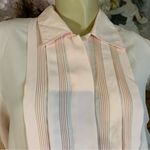 Christie & Jill LIGHT PINK PLEATED BUTTON DOWN BLOUSE (12) Photo 8
