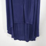 True Craft Navy High Low Dyed Knit Skirt NWT Size Small Blue Dyed Boho Skirt Photo 2
