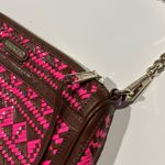 Rebecca Minkoff Woven Pink and Brown Shoulder Bag Photo 3
