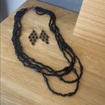 Kendra Scott ✨VINTAGE✨  Earrings/chicos multilayered blacked beaded necklace Photo 3