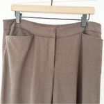 Eileen Fisher Brown High Rise Straight Leg Dress Pants | Medium Photo 3