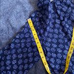 Michael Kors  Blue Floral Top with Gold Zipper Photo 6