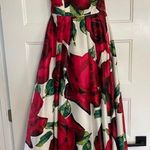 Blondie Nites Strapless Rose Prom Dress With Tie Back And Pockets Photo 1