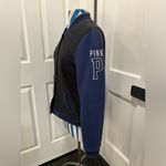 Victoria's Secret PINK BLUE BLACK LACE VARSITY LETTERMAN JACKET Photo 1