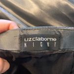 Liz Claiborne Night Silver Onyx black Taffeta Formal Maxi Skirt special event Photo 5