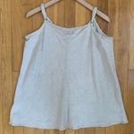 Flax Vintage  Linen V-neck Swing Tank Tan Size Medium Photo 2