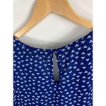 Pleione  Blue White Patterned Flow Tank Size Small Photo 3