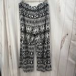 Chico's Chico’s Women’s 3 Black White Slinky Wide Leg Pants Stretchy Photo 3