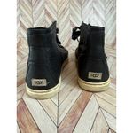 UGG  Black Leather High Top Sneakers Side Zips Tassels Women's Size 7.5 Photo 8
