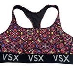 Victoria Sport VSX  Sports Bra Women's Size Lage Neon Pattern Workout Athleisure Photo 0