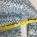 Paper Route clothing Co small medium blue gray Patterned Women's Sweater fuzzy Photo 7