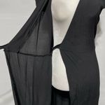 & Other Stories & Other Stories Cap Sleeve Tie Waist Maxi Wrap Dress Black Size 4 Photo 11