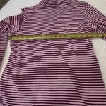 White Stag Pink Burgundy Stripe Turtleneck Top L | Cozy Sparkle Christmas Look Photo 5