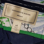 Moulinette Soeurs Anthropologie  Womens Blue Green Floral Dress 16‎ Photo 3