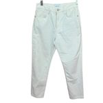 Current/Elliott NWT  Off White "The Vintage Cropped Slim" Five Pocket Mom Jeans Photo 2