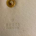 Gucci Bee Cream Queen Margaret GG Leather Folding Wallet Photo 9