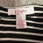 Candie's NWT  Black & White Stripe Gold Mini Skater Skirt 5 Photo 2