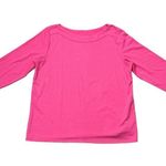 Rafaella Hot Pink  Round Neck Soft Long Sleeve T-Shirt Size Large Photo 1