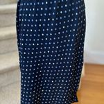 Vintage Y2K Navy Blue Tone on Tone Polka Dot Slip Skirt Size 6 Photo 0