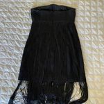 Ramy Brook Rikki Black Fringe Flapper Dress Photo 10