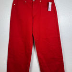 Wild Fable Vivid Red Low-Rise Jeans Photo 0