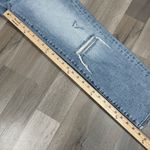 EXPRESS  Conscious Edit Straight Ankle High Rise Jeans Blue 4 Distressed‎ Photo 13